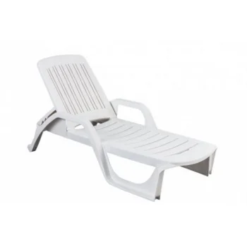 Baštenska ležaljka Zanzibar bela-1